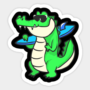 Crocodile animal motif alligator animal welfare for children Sticker